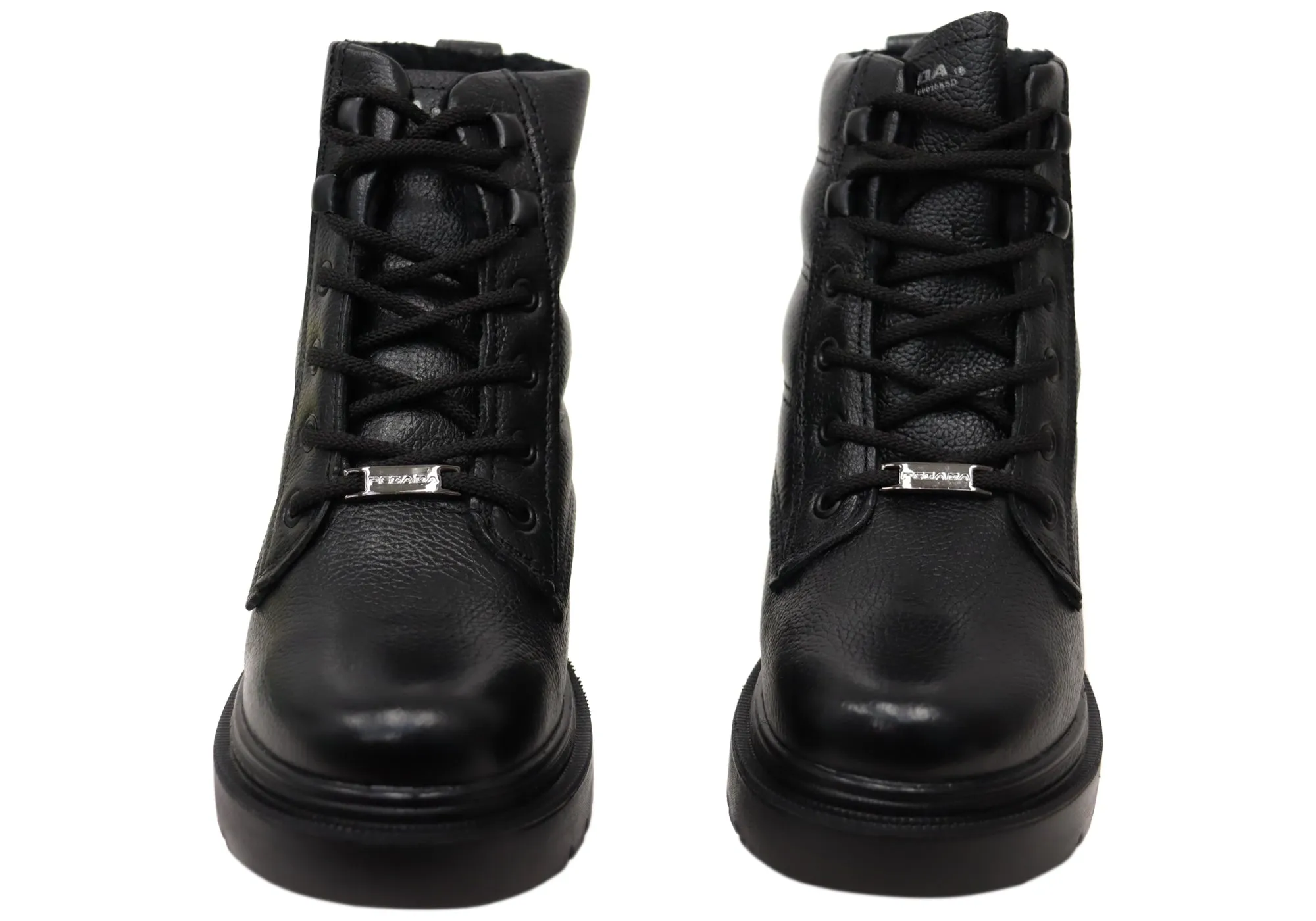 Pegada Continue Damen Brasilianische Leder Plateau-Stiefeletten Pegada Schuhe