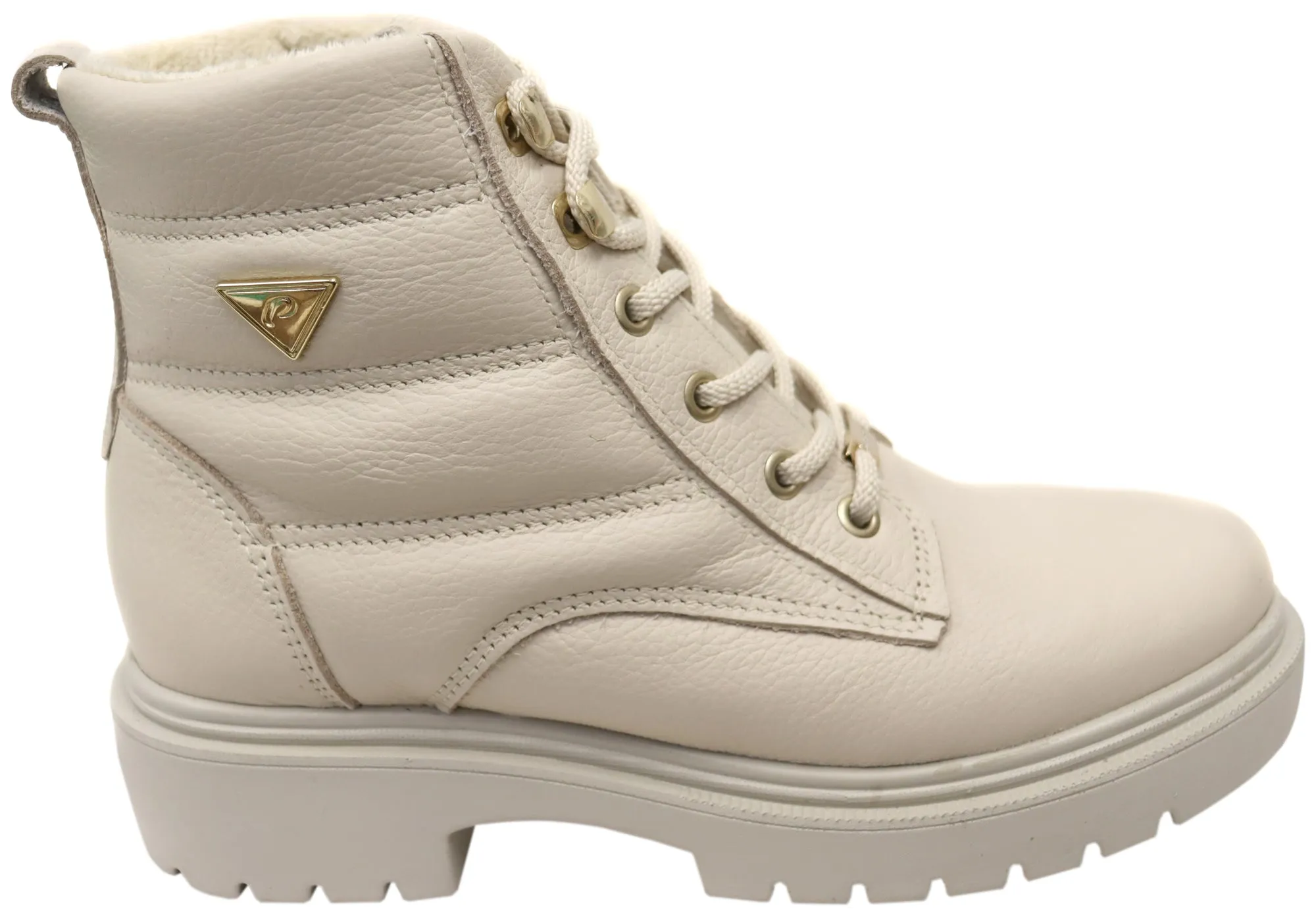 Pegada Continue Damen Brasilianische Leder Plateau-Stiefeletten Pegada Schuhe