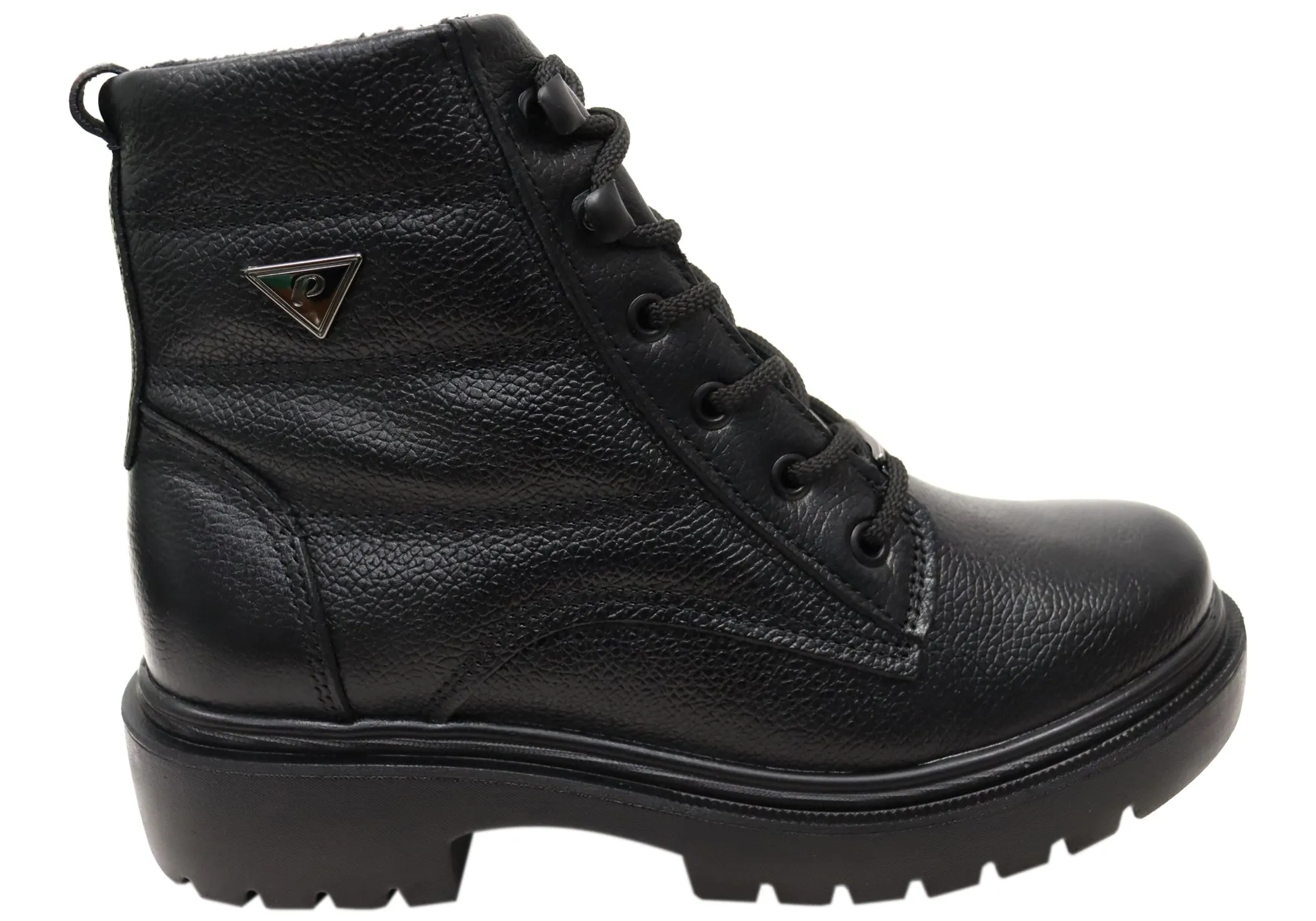 Pegada Continue Damen Brasilianische Leder Plateau-Stiefeletten Pegada Schuhe
