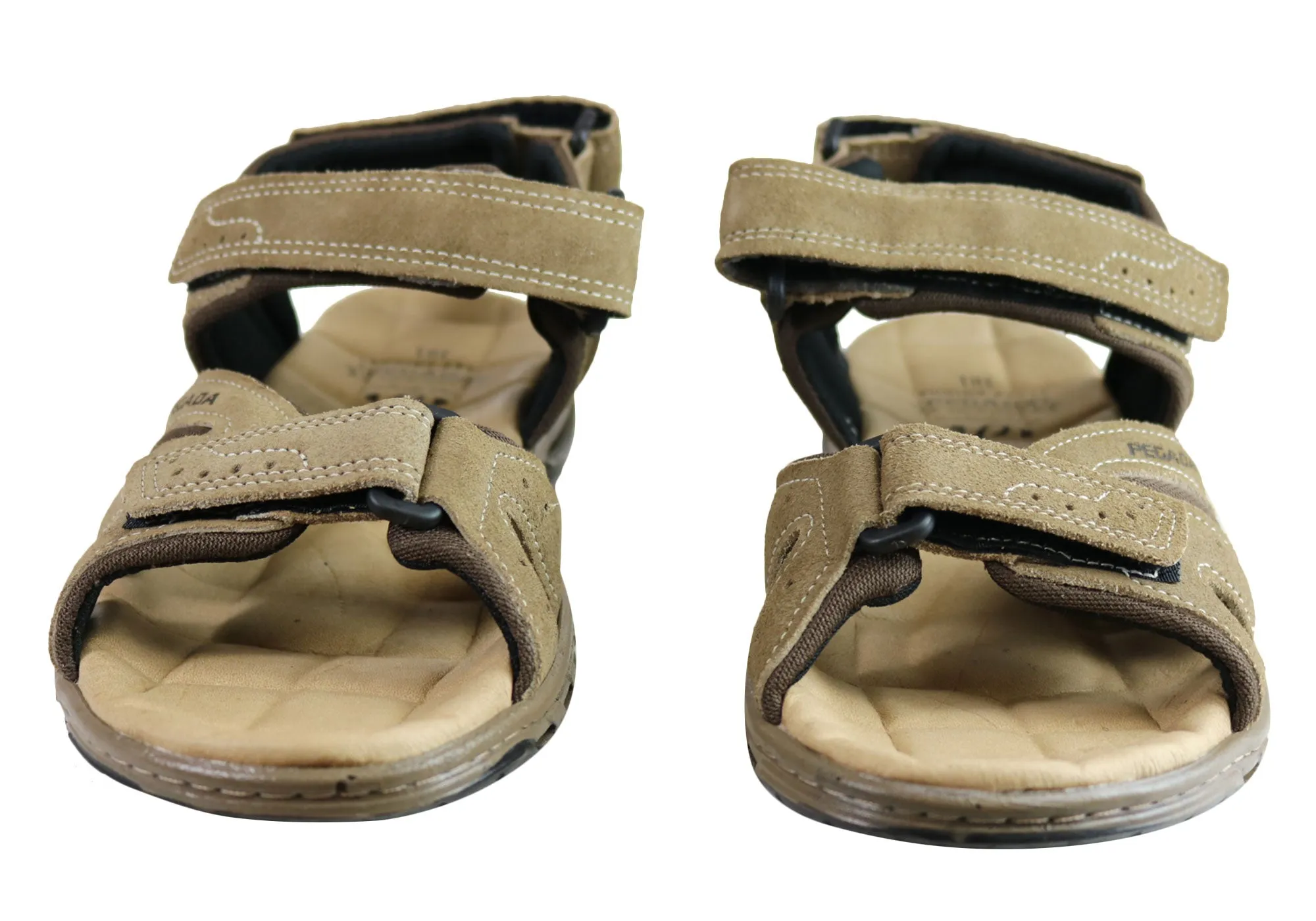 Pegada Jarrod Herren Leder Sandalen mit Komfortpolsterung Hergestellt in Brasilien Pegada Schuhe