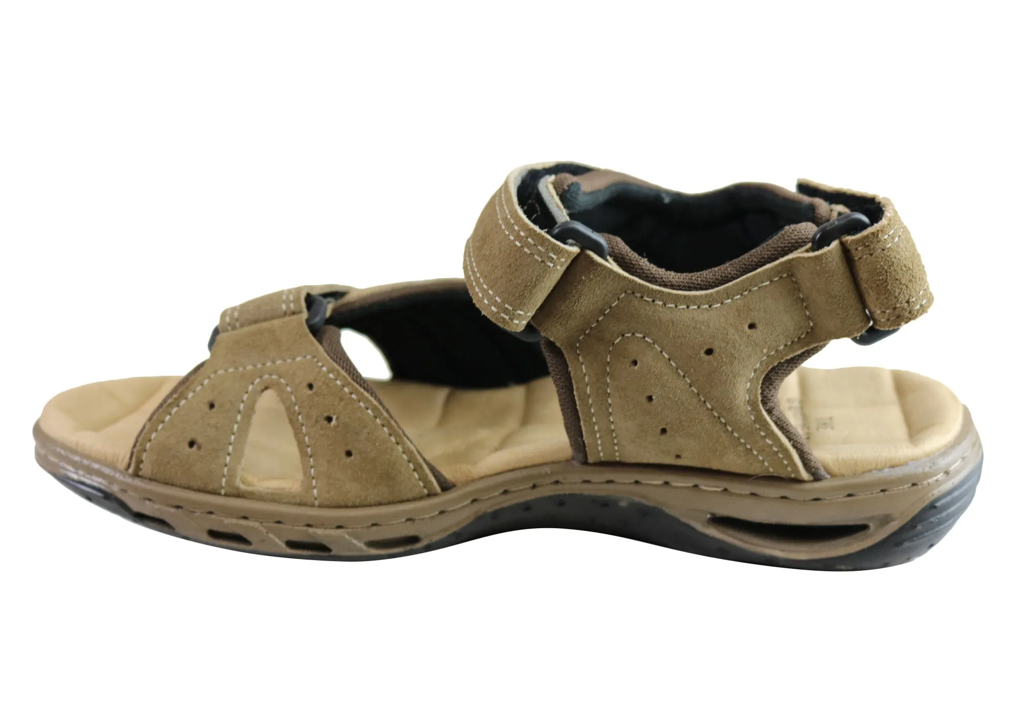 Pegada Jarrod Herren Leder Sandalen mit Komfortpolsterung Hergestellt in Brasilien Pegada Schuhe