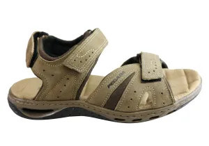 Pegada Jarrod Herren Leder Sandalen mit Komfortpolsterung Hergestellt in Brasilien Pegada Schuhe