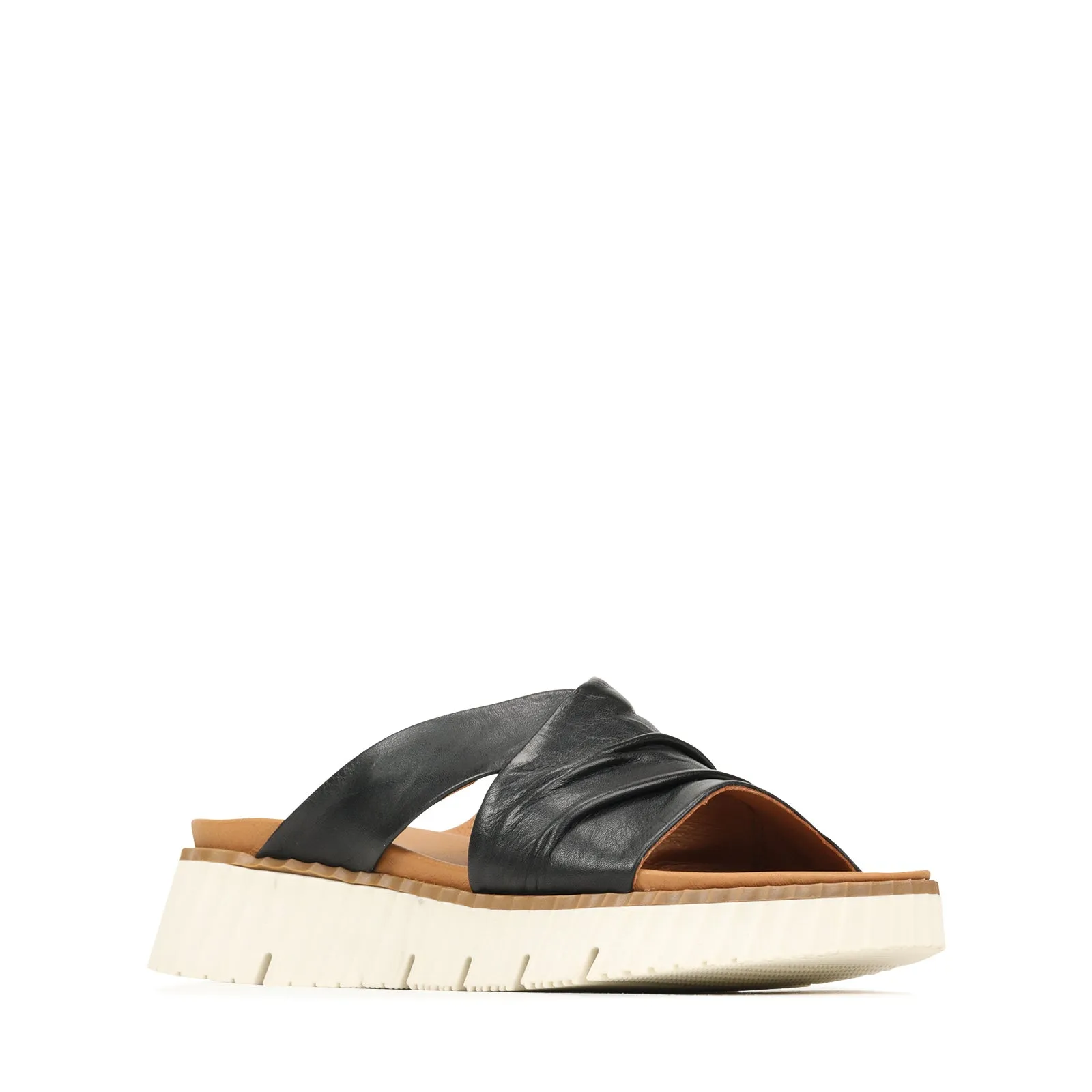 PELA LEDER-SLIDES SANDALEN