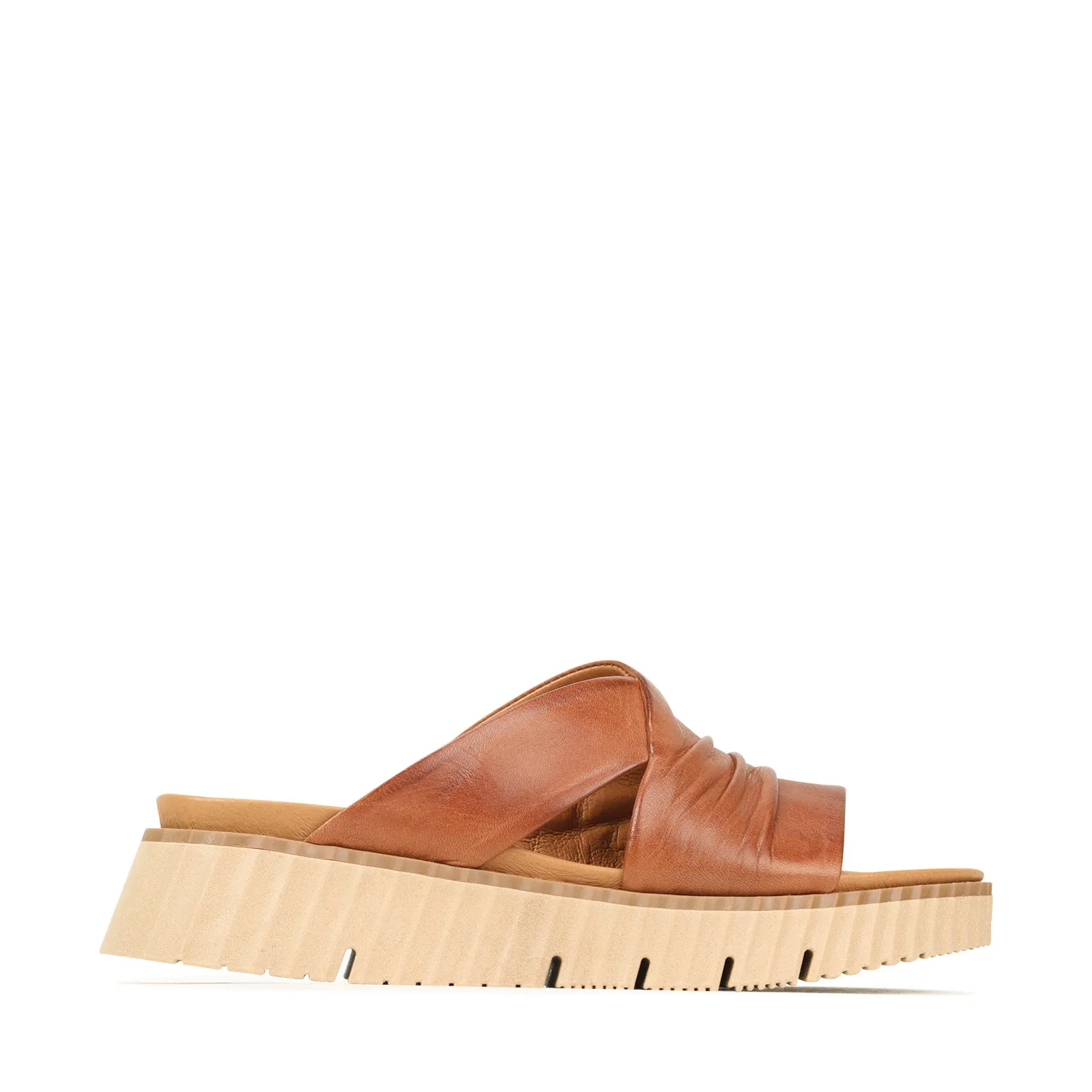 PELA LEDER-SLIDES SANDALEN