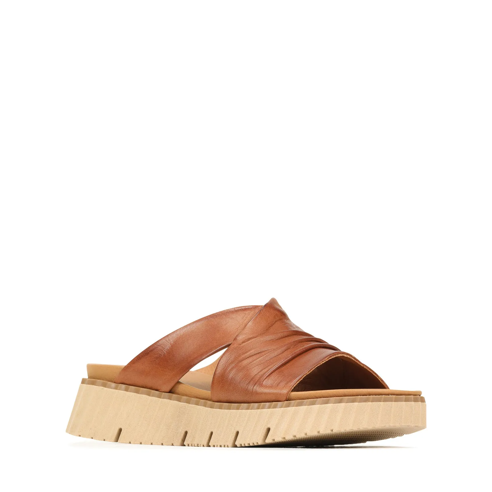 PELA LEDER-SLIDES SANDALEN