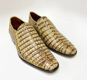 Pelle Exotics Crocodile Slip-On Loafer Taube