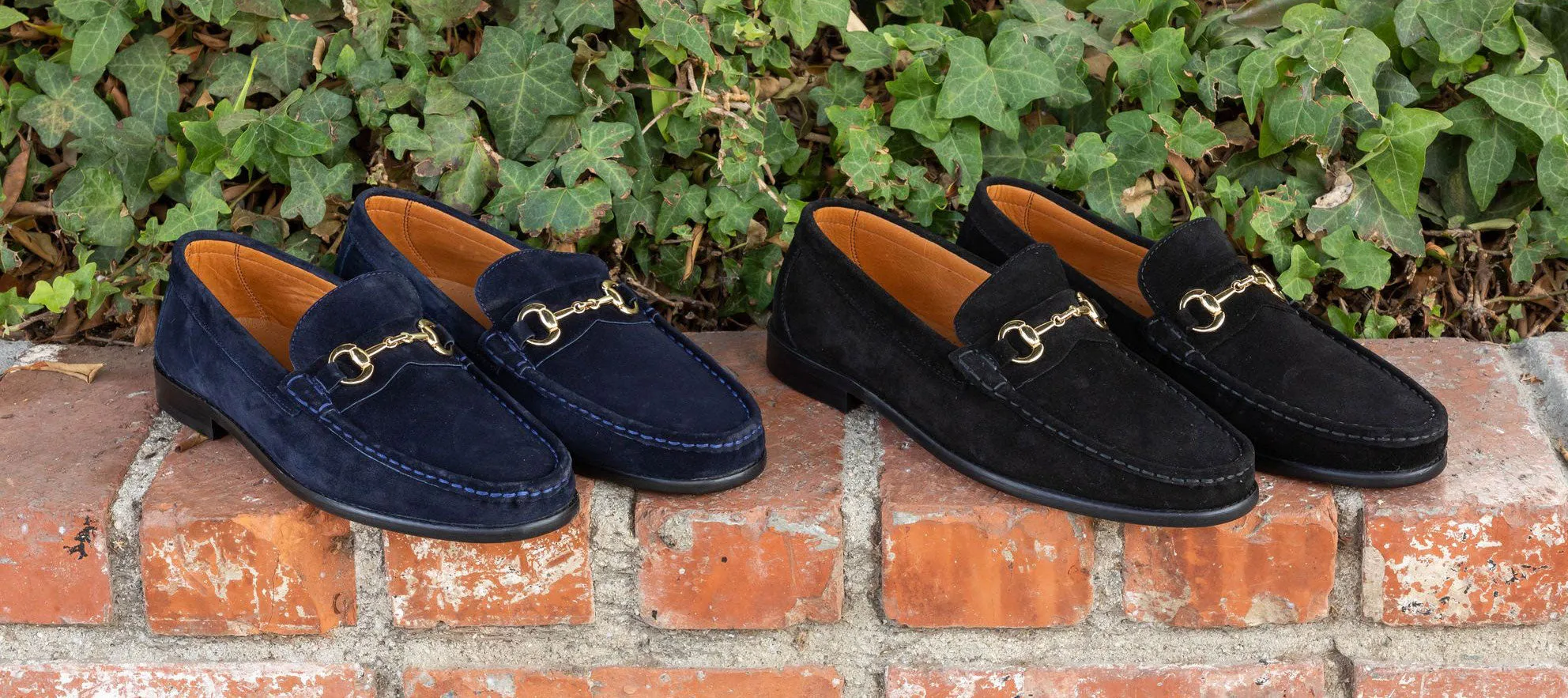 Pelle Wildleder Loafer Marineblau
