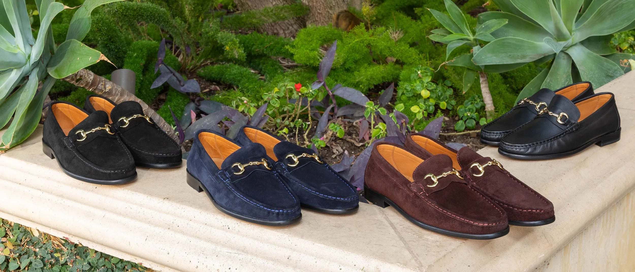 Pelle Wildleder Loafer Marineblau