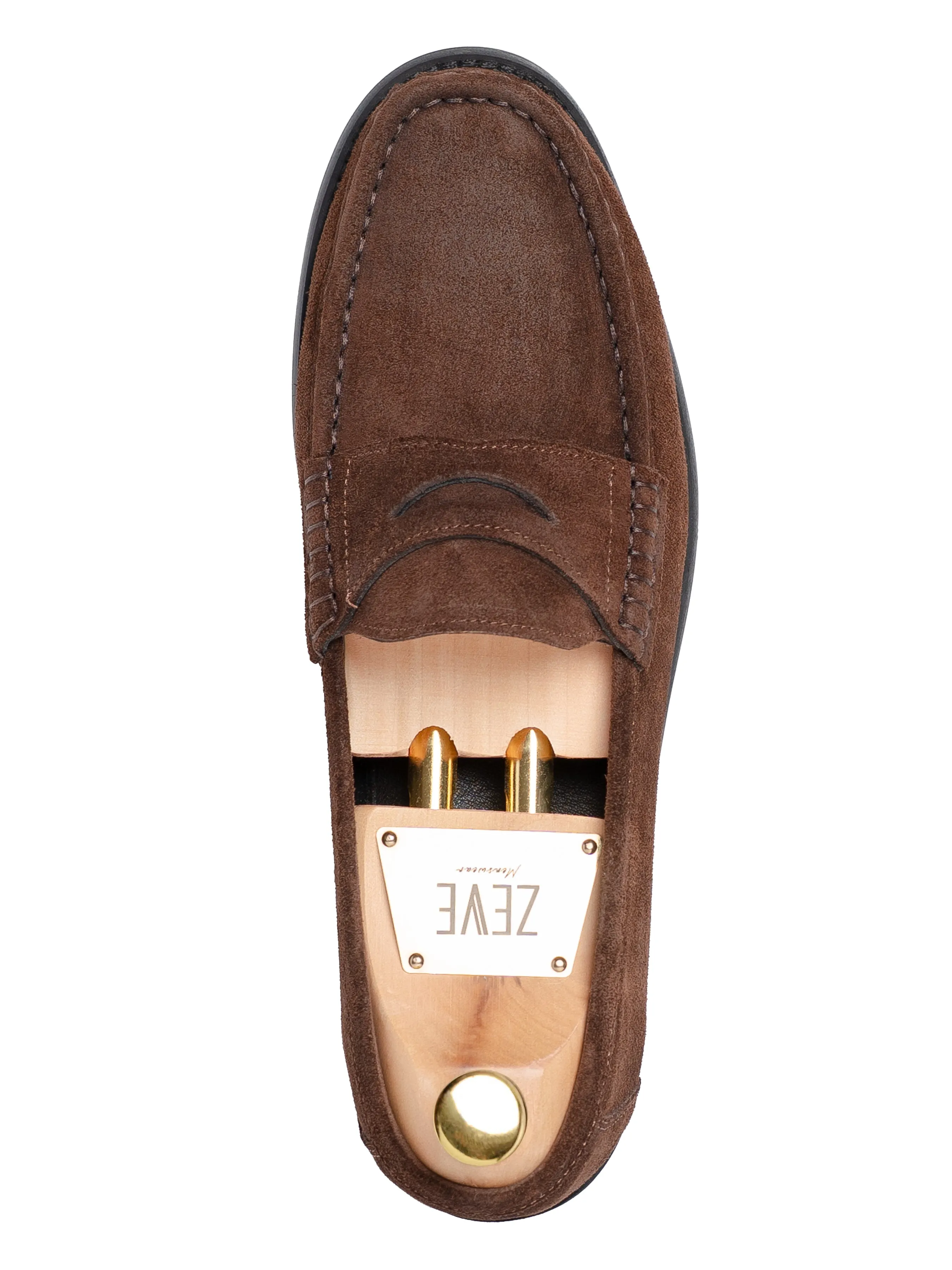 Penny Moccasin Loafer - Tabakbraunes Wildleder