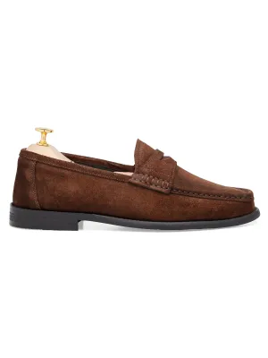 Penny Moccasin Loafer - Tabakbraunes Wildleder