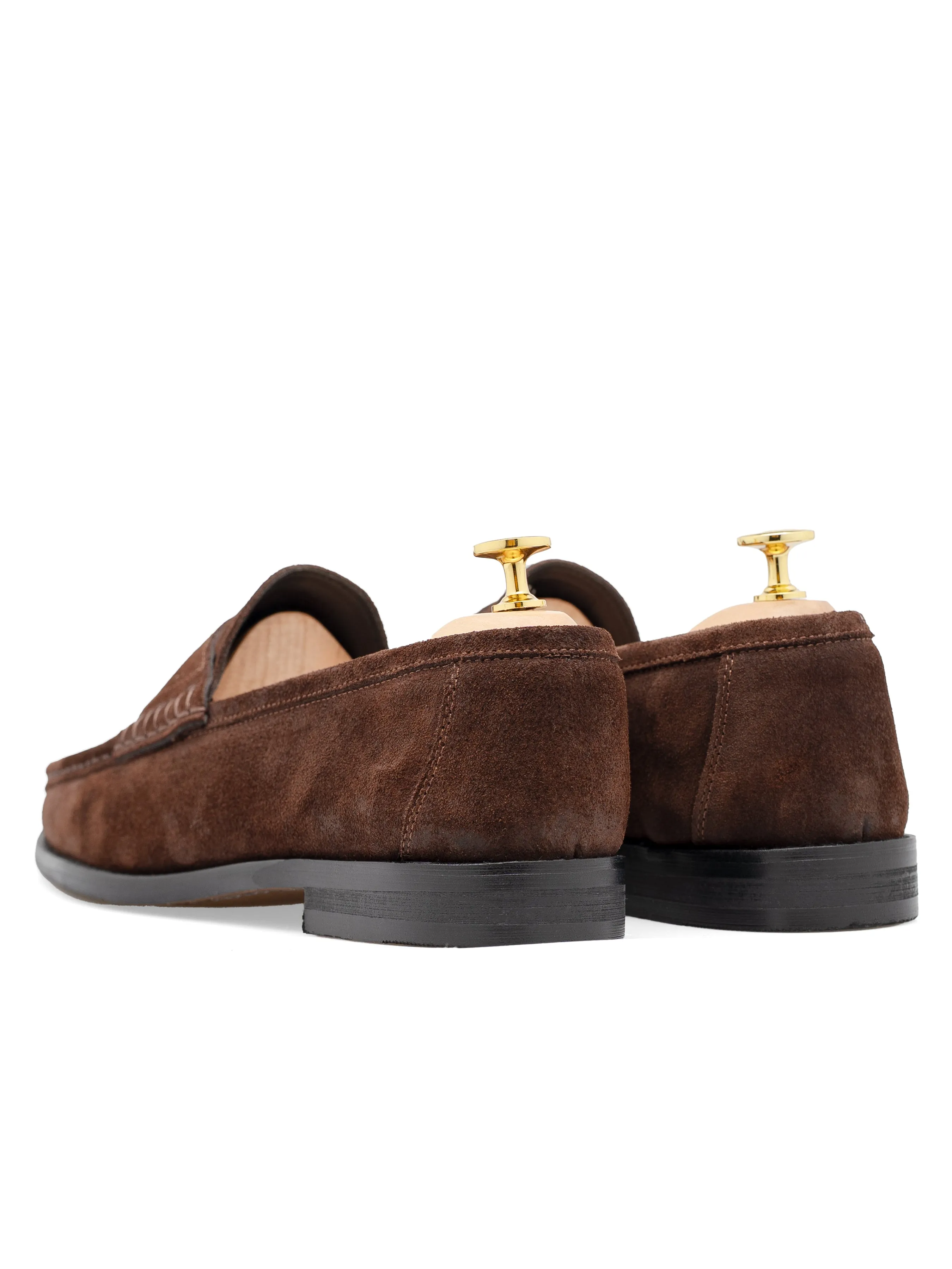 Penny Moccasin Loafer - Tabakbraunes Wildleder