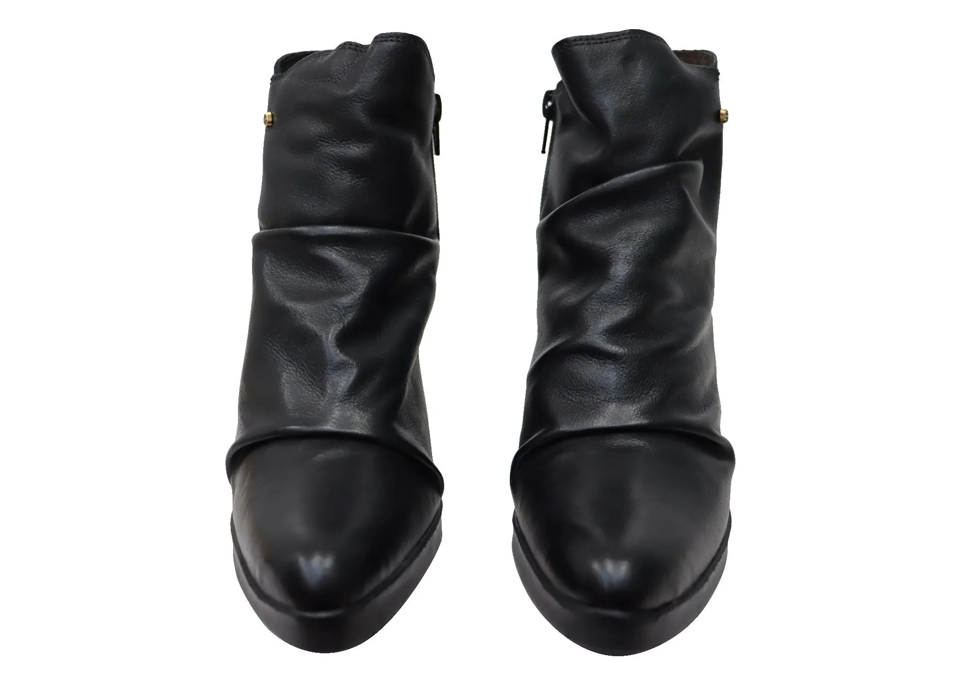 Perlatto Hilton Damen Bequeme Leder-Knöchelstiefel Hergestellt in Brasilien Perlatto Schuhe