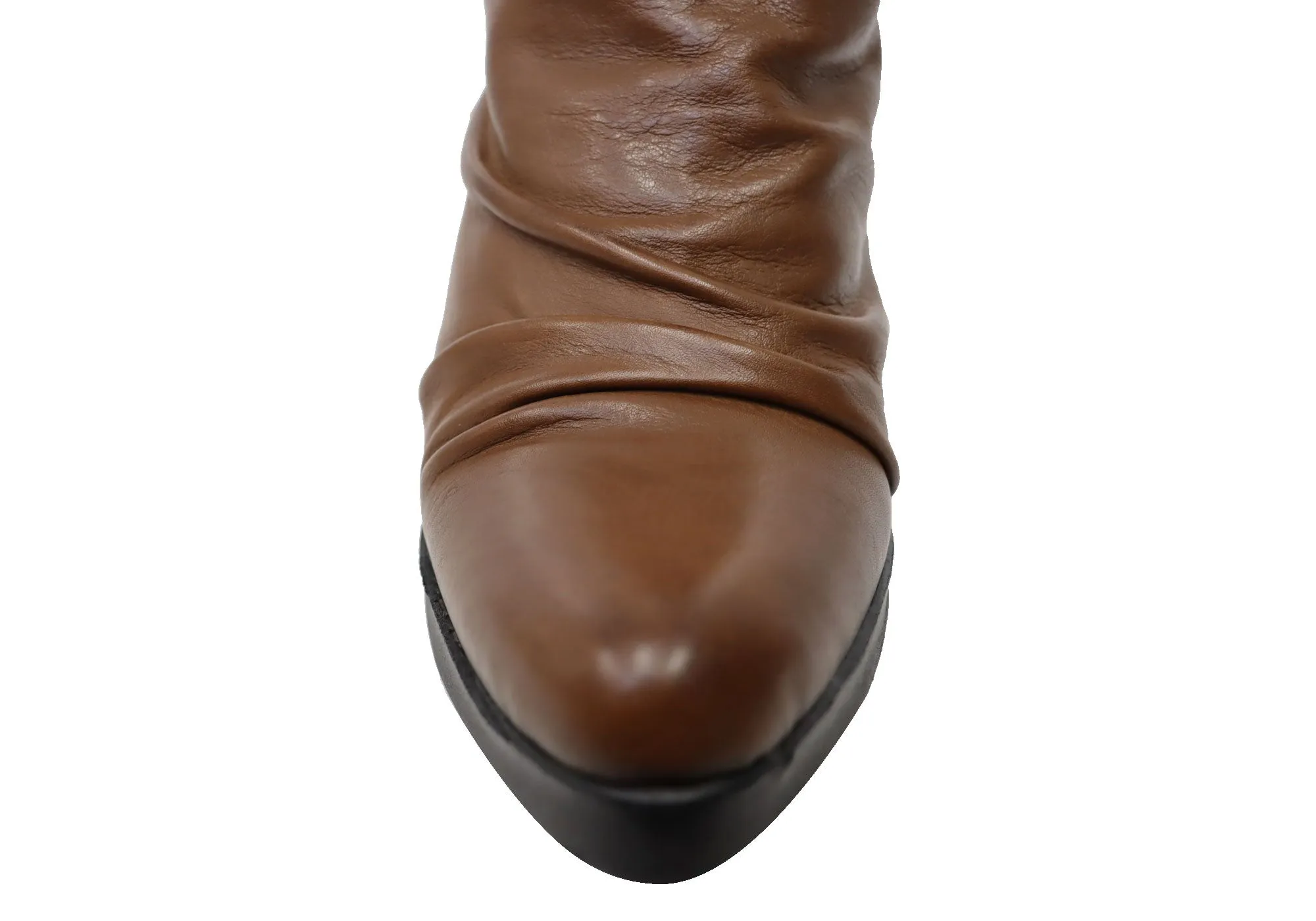 Perlatto Hilton Damen Bequeme Leder-Knöchelstiefel Hergestellt in Brasilien Perlatto Schuhe