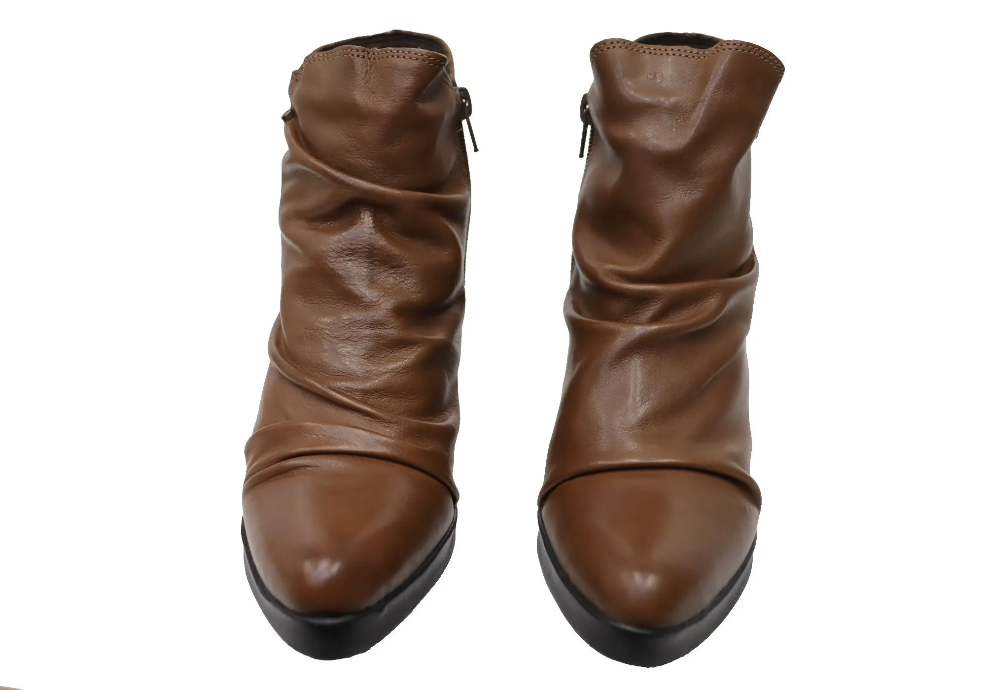 Perlatto Hilton Damen Bequeme Leder-Knöchelstiefel Hergestellt in Brasilien Perlatto Schuhe