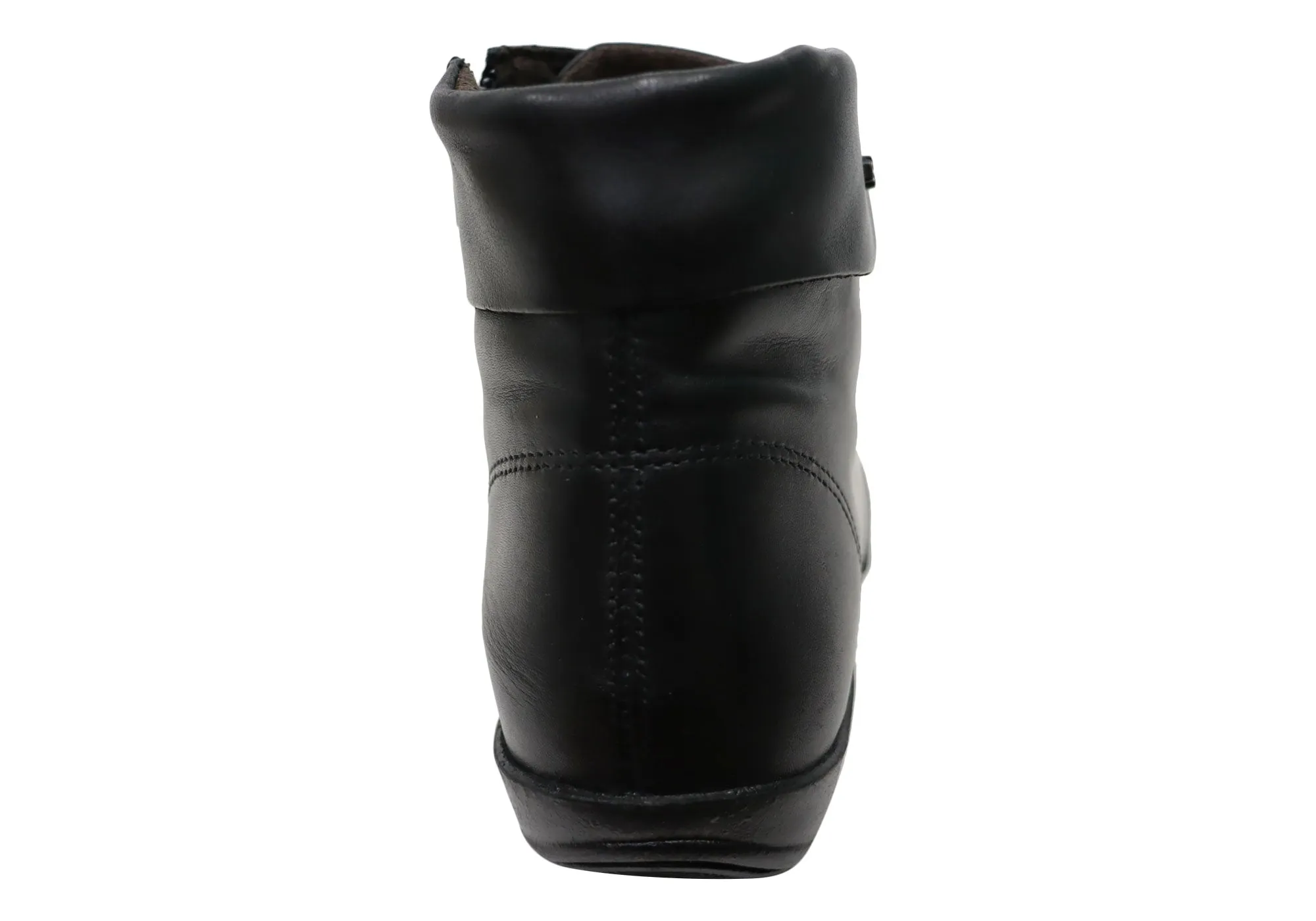 Perlatto Marie Damen Bequeme Leder Knöchelstiefel Hergestellt in Brasilien Perlatto Schuhe