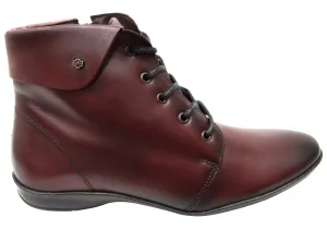 Perlatto Marie Damen Bequeme Leder Knöchelstiefel Hergestellt in Brasilien Perlatto Schuhe