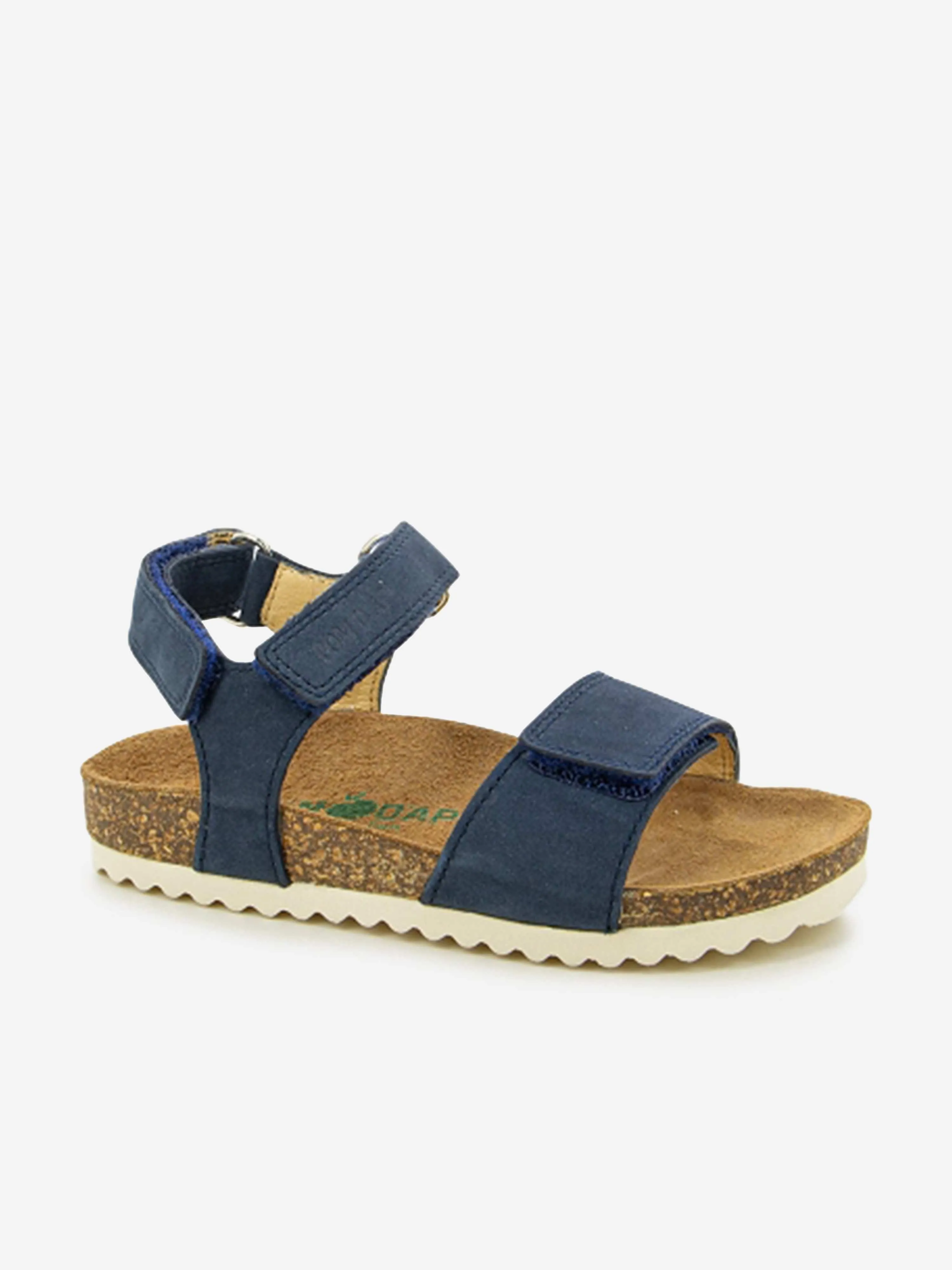 Pom D'Api Kinder Leder Groot Bi-Easy Sandalen in Marineblau