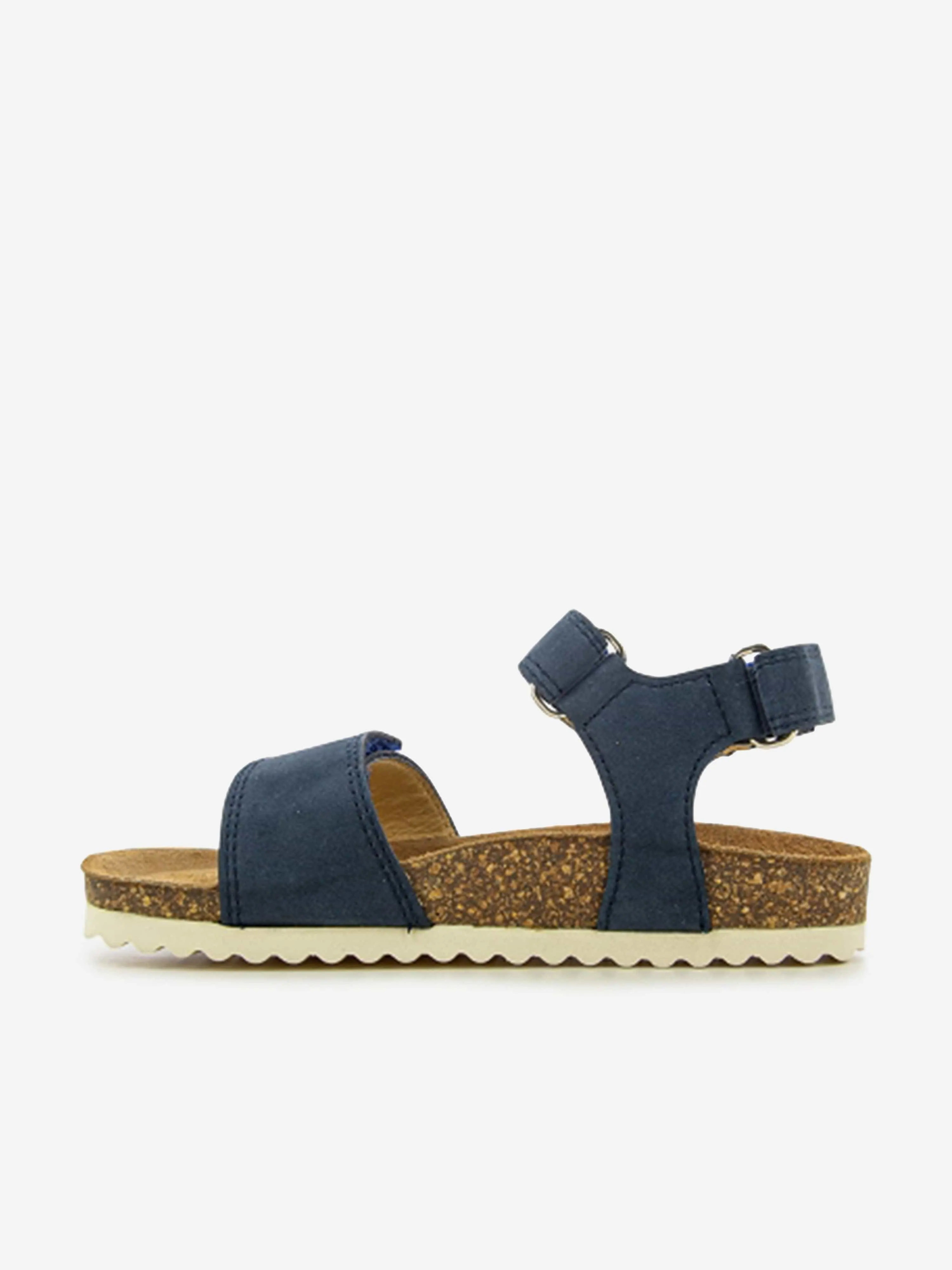 Pom D'Api Kinder Leder Groot Bi-Easy Sandalen in Marineblau