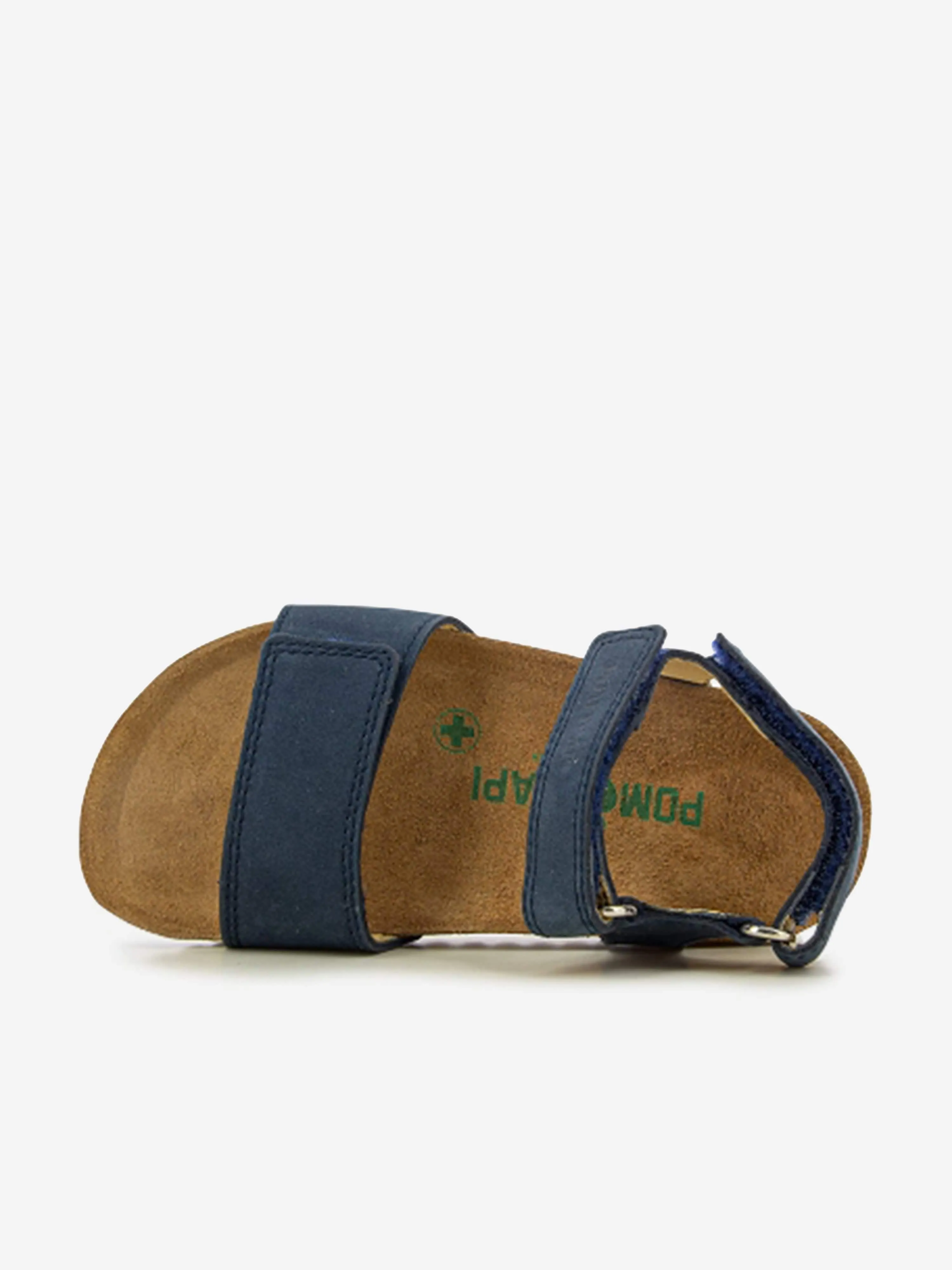 Pom D'Api Kinder Leder Groot Bi-Easy Sandalen in Marineblau