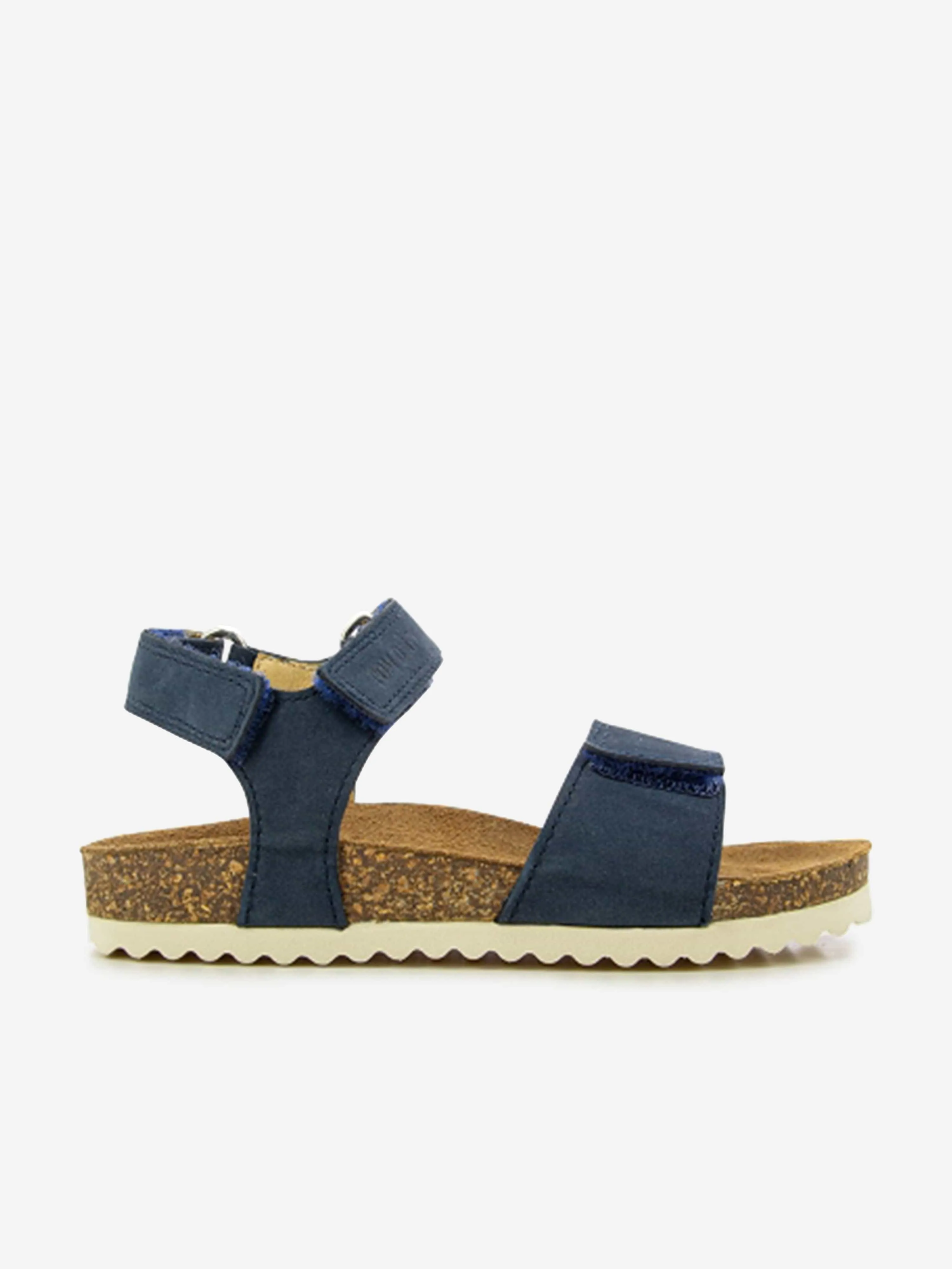 Pom D'Api Kinder Leder Groot Bi-Easy Sandalen in Marineblau