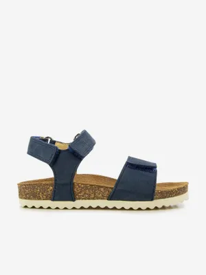 Pom D'Api Kinder Leder Groot Bi-Easy Sandalen in Marineblau