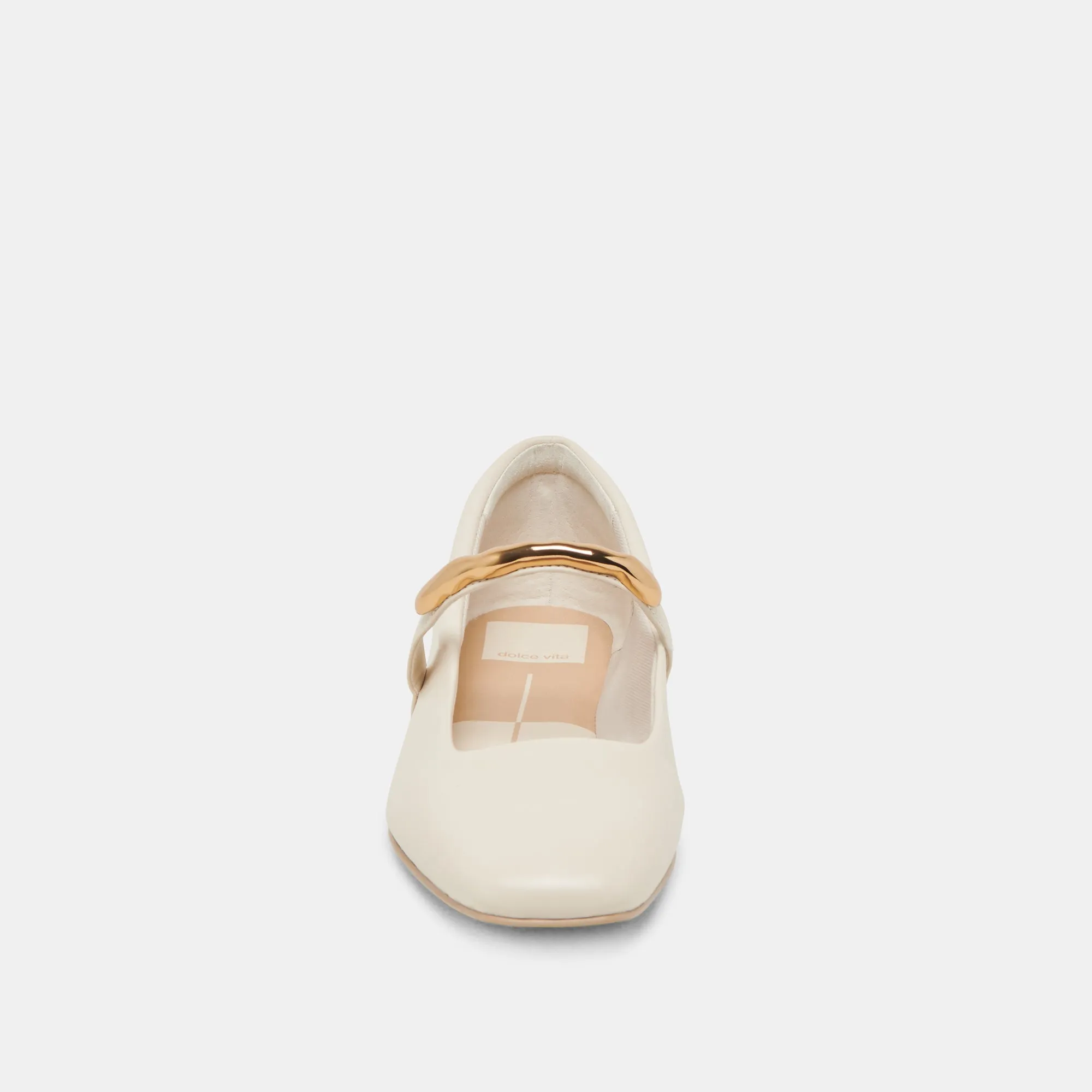 RADYA BALLETTFLATS CREME LEDER
