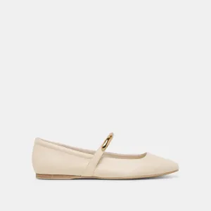 RADYA BALLETTFLATS CREME LEDER