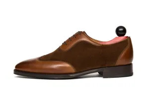 Rainier III - MTO - Braun Weiches Leder / Tabak Wildleder - LPB Leisten - Einzige Ledersohle