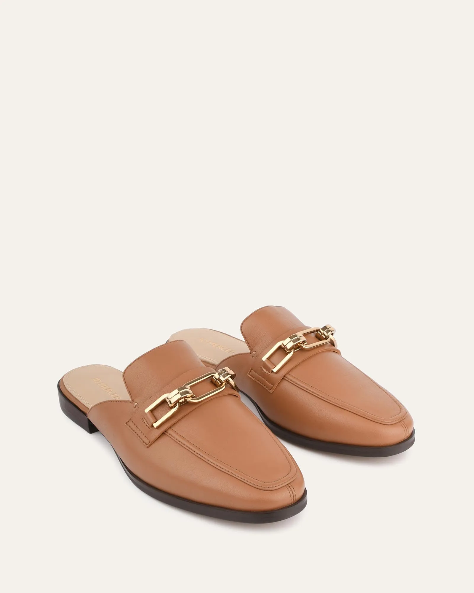 REIGN LOAFERS ECHTES BRAUNES LEDER
