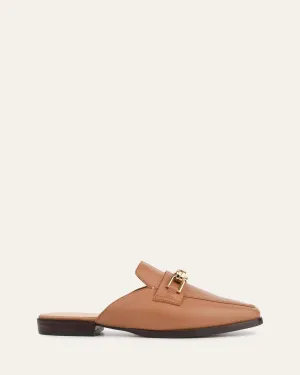 REIGN LOAFERS ECHTES BRAUNES LEDER