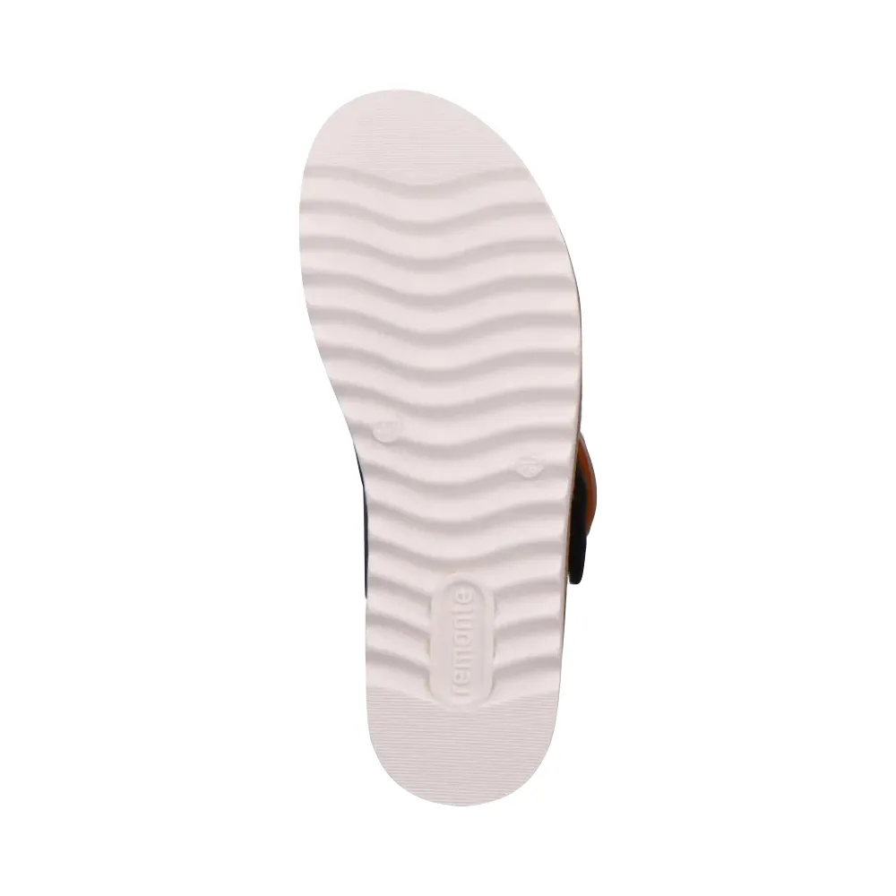 Remonte Damen Jocelyn 51 Plateau-Sandale in Schwarz