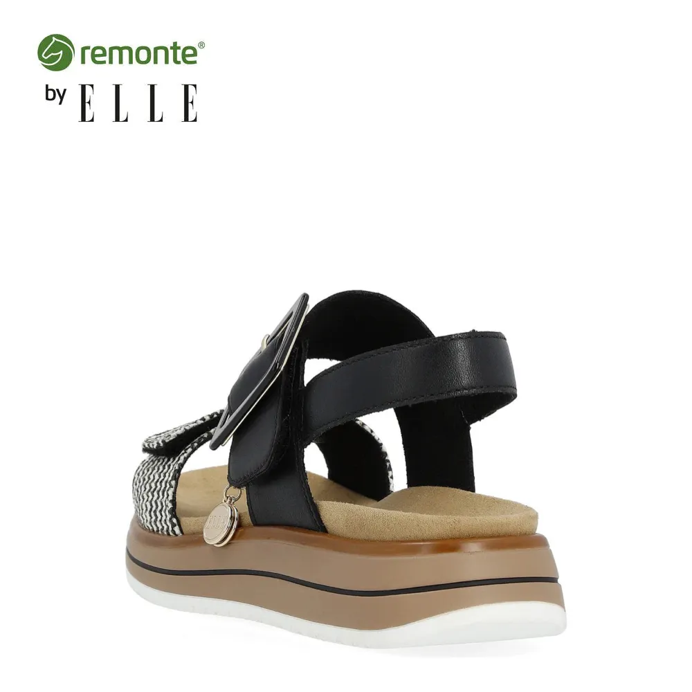 Remote Damen Jocelyn 53 Sandale in Schwarz Multi