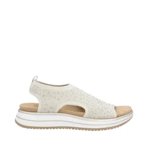 Remote Damen Jocelyn 55 Schlupf-Stretch-Sandale in Alabaster