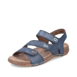 Rieker Schuhe 61402-12 Blau mit Klettverschluss