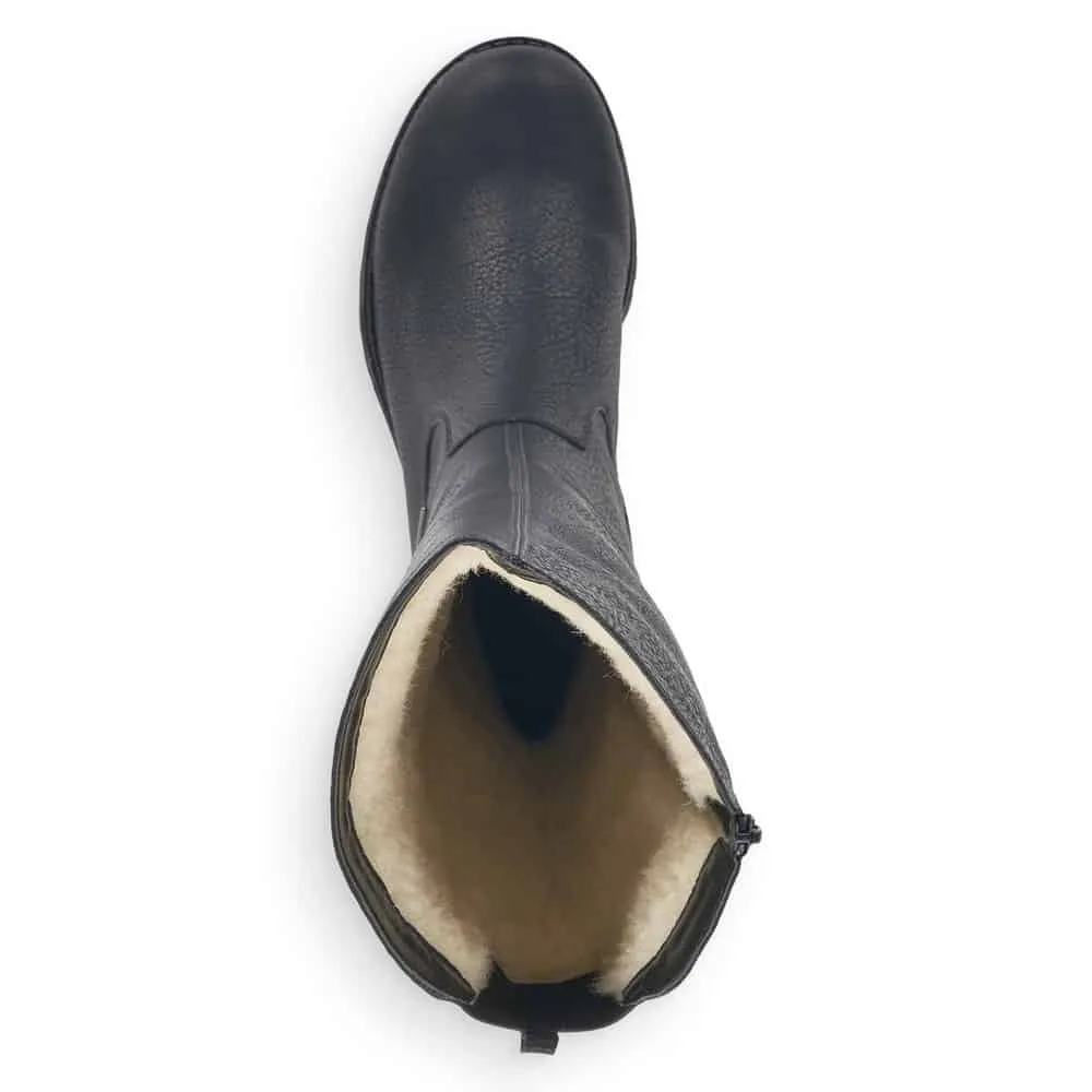 Rieker Schuhe 78554-00 Schwarze Stiefel RTex
