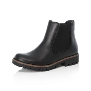 Rieker Schuhe 78570-00 Chelsea-Stiefel mit Reißverschluss in Schwarz