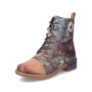 Rieker Schuhe 94611-90 Braun Mehrfarbig Knöchel Schnür-/Reißverschluss RTex