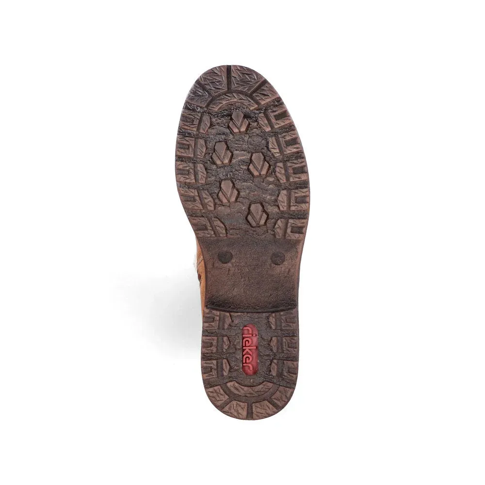 Rieker Schuhe 94762-22 Braun Hoch Gefüttert RTex