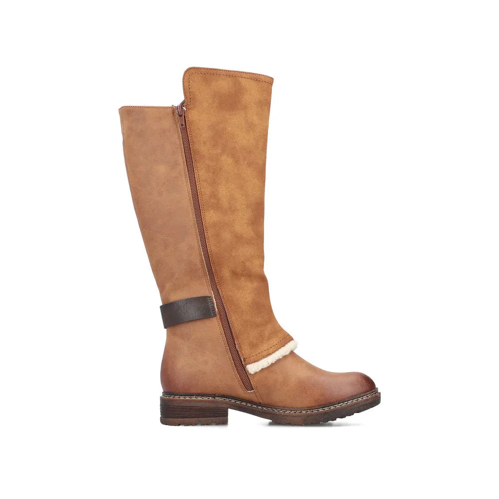 Rieker Schuhe 94762-22 Braun Hoch Gefüttert RTex