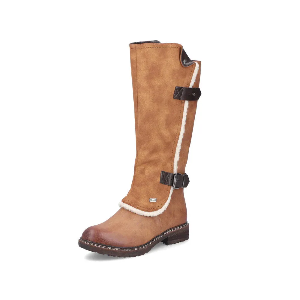 Rieker Schuhe 94762-22 Braun Hoch Gefüttert RTex