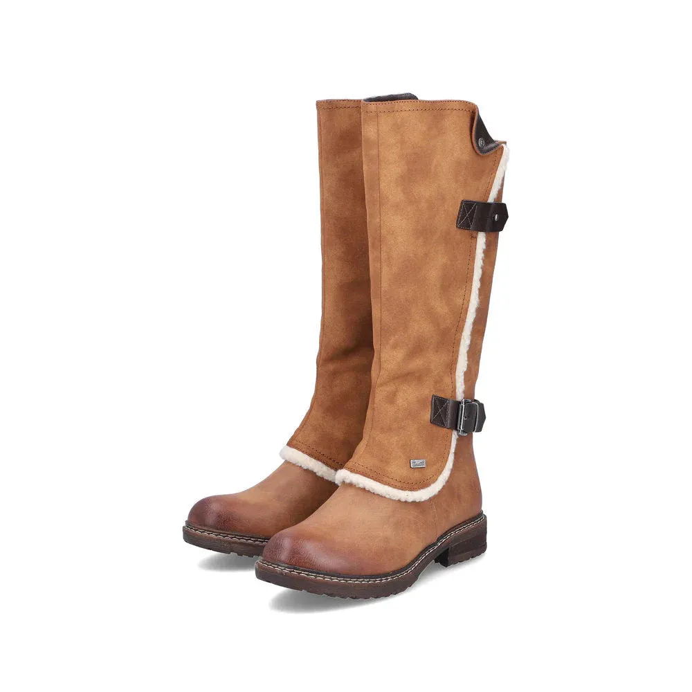 Rieker Schuhe 94762-22 Braun Hoch Gefüttert RTex