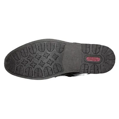 Rieker Schuhe Schwarze Cap-Toe-Wanderstiefel RTex