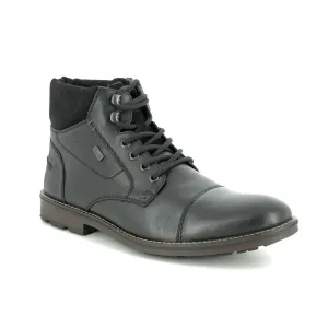 Rieker Schuhe Schwarze Cap-Toe-Wanderstiefel RTex