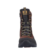 Rieker Schuhe U0171-25 Schwarz/Zigarrenbraun Schnürstiefel RTex