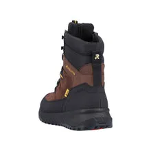 Rieker Schuhe U0171-25 Schwarz/Zigarrenbraun Schnürstiefel RTex