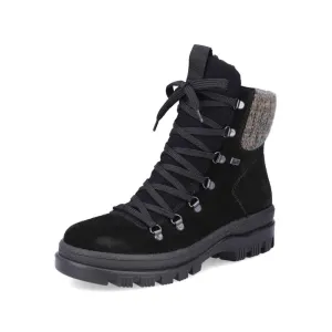 Rieker Schuhe X8200-00 Stiefel in Schwarz/Grafit