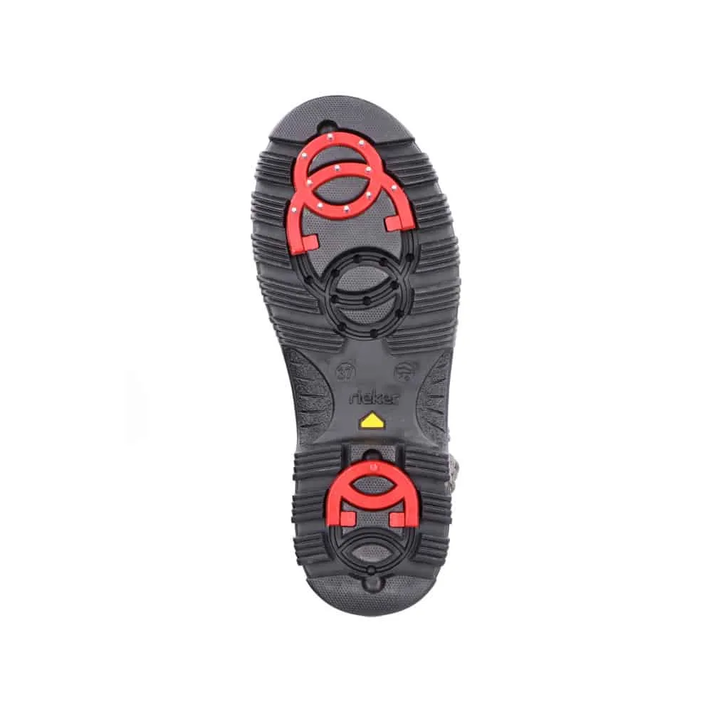 Rieker Schuhe X8283-00 Schwarz/Anthrazit Stiefelette RTex