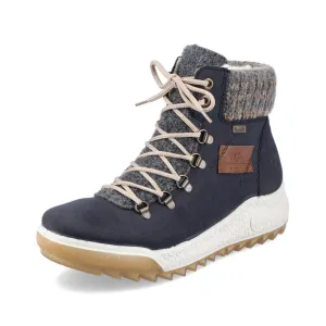Rieker Schuhe Y4730-14 Ocean Strickbund Schnür-/Reißverschluss RTex