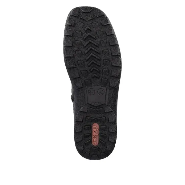 Rieker Schuhe Z7055-00 Schwarz Seitlicher Reißverschluss RTex