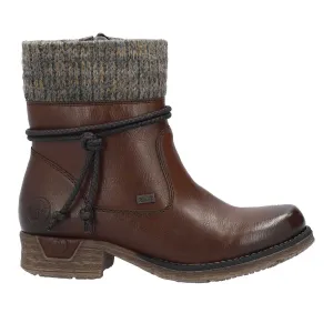 Rieker Damen 79688-25 Braune Wasserdichte Rieker Schuhe